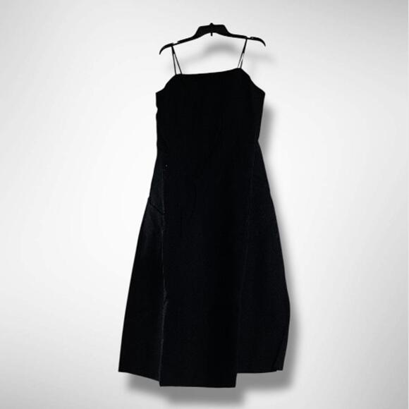 NWT The Drop Women's Daphne Square Neck Linen Blend Maxi Dress, Black, XXL (18) - Picture 4 of 4